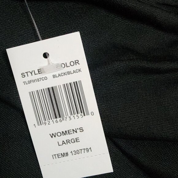 32 Degrees Heat Base Layer Leggings Pants Womens Size L Large Solid Black NWT - Picture 3 of 6